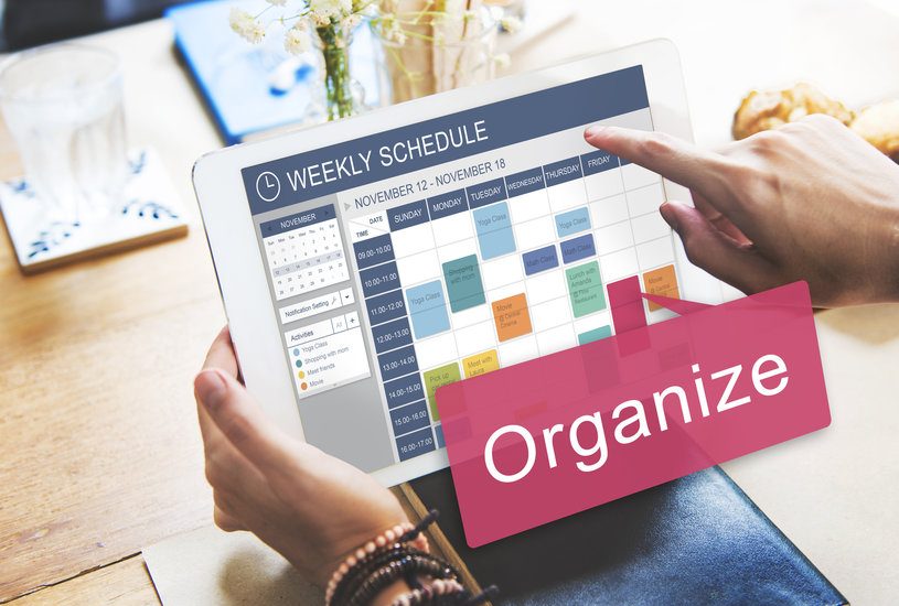 how to create a weekly schedule