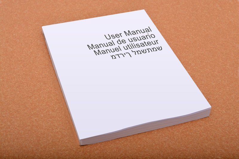 User manuals organisation
