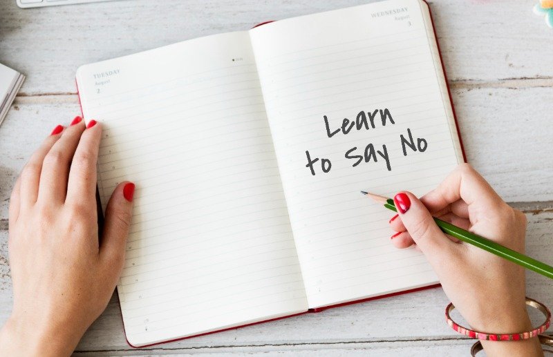 learn to say no