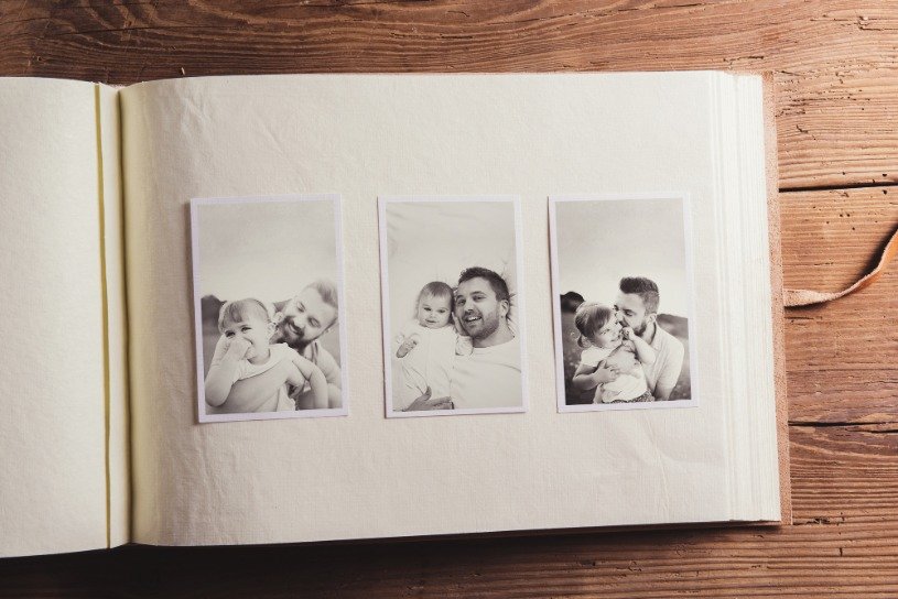 Re-organising old photos albums