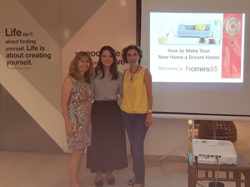 Feng Shui Expert Lucy Richardson and Professional Organizer Nathalie Ricaud with Event Organizer Carol Lian